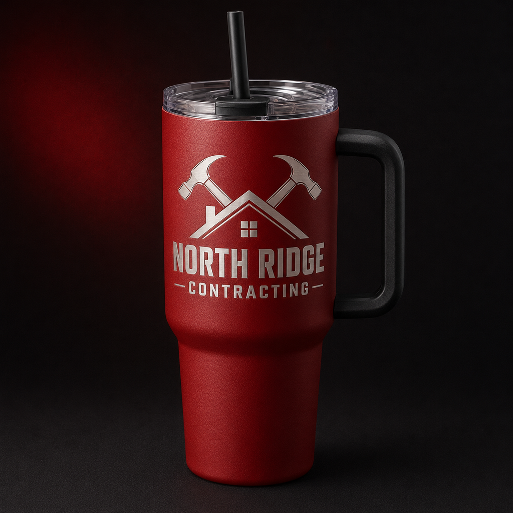 Custom Laser-Engraved 40 oz Tumbler