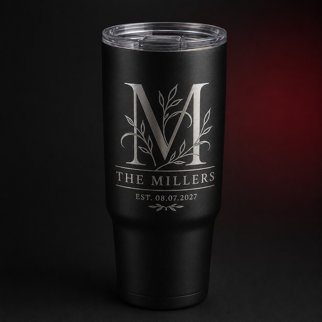 Custom Laser-Engraved 30 oz Tumbler